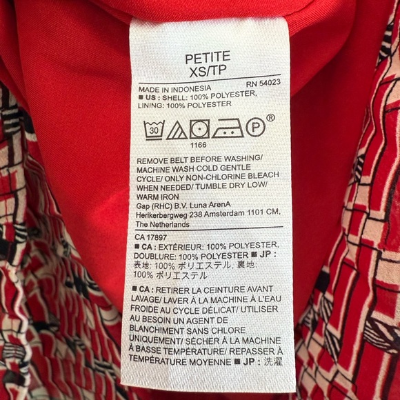 Banana Republic Women's Pleated Tie Waist Tank XS - Picture 5 of 6